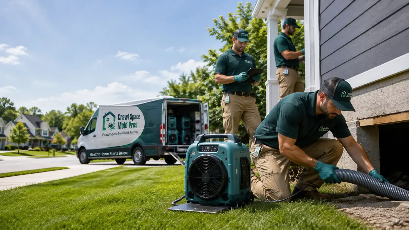 Crawl Space Mold Removal in Bowlus, MN
